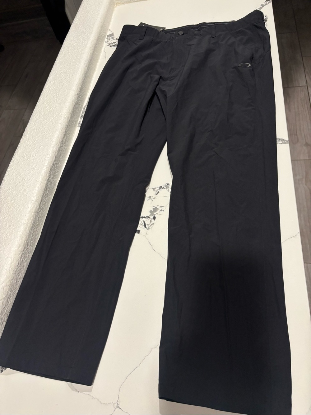 Oakley Men's Black Chinos with Subtle Logo